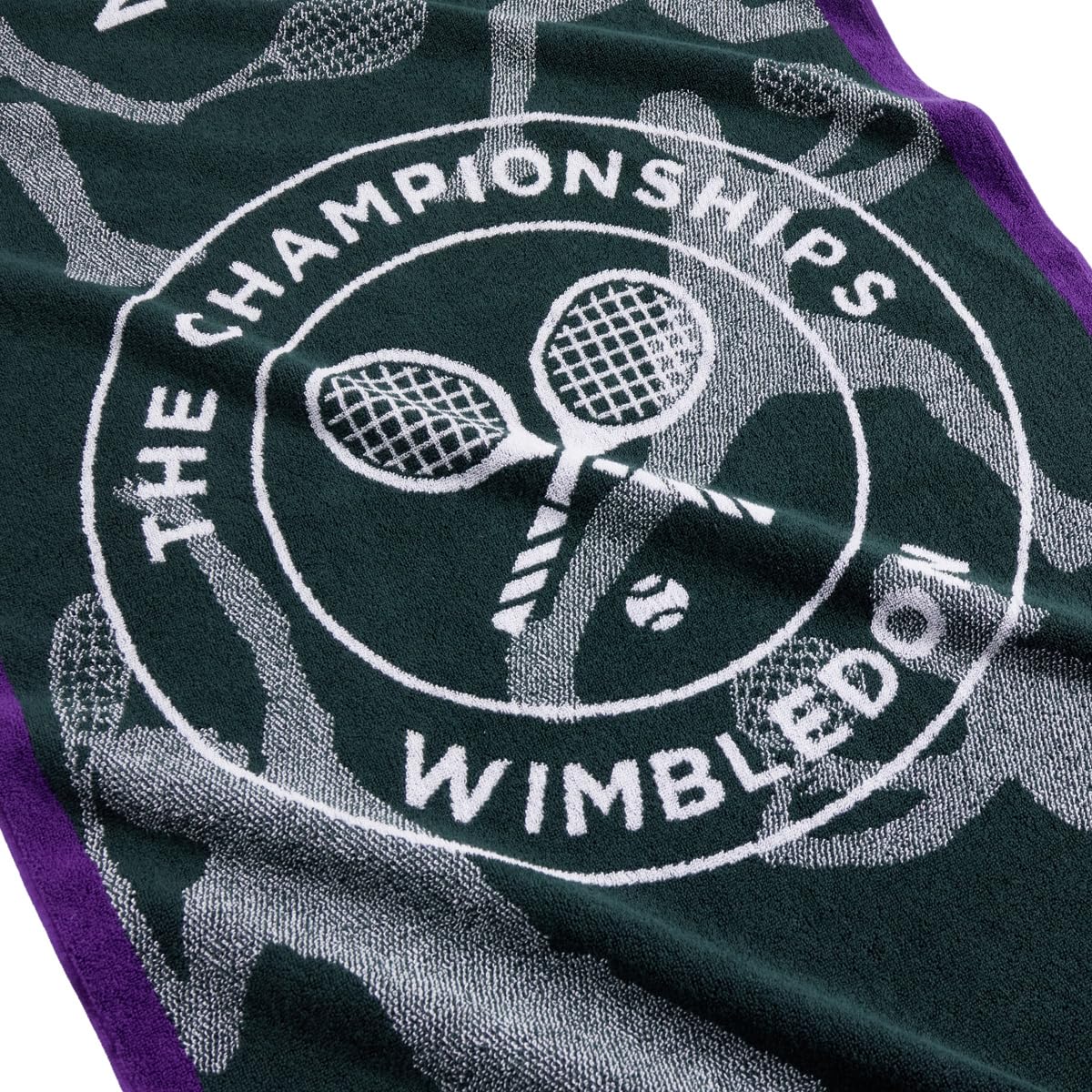 記念グッズ Wimbledon Championships Towel 2024 Wimbledon 2024 on Court Men's Tennis Towel by Christy : Amazon.in